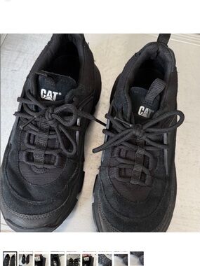 Caterpillar Men's Black Low-Top Lace-Up Sneakers